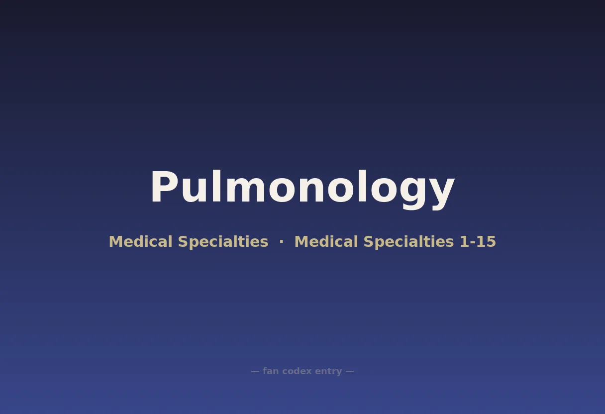 Pulmonology